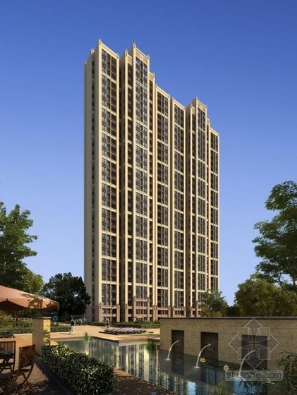[西安]高层欧式风格住宅建筑设计方案文本(知名地产)
