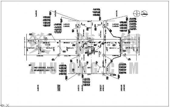 某市政道路给排水管线布置图