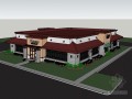 家庭餐厅建筑SketchUp模型下载