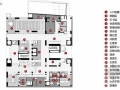 [成都]某房地产开发总部办公室设计方案图