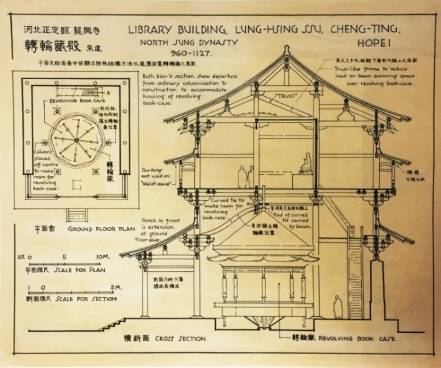 梁思成《图像中国建筑史》手绘图