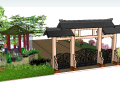 小休闲庭院景观设计模型