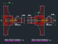 型钢柱与型钢梁节点配筋图