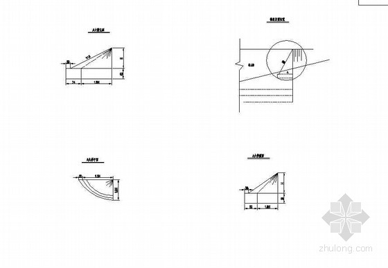 路桥交通防护工程挡土墙端部锥坡节点详图设计