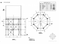 脱硫塔下部支架钢结构设计图