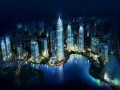 城市夜景鸟瞰3D模型下载