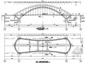 中山市某提篮式系杆拱桥设计图