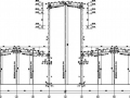 三联跨高低跨门式刚架带吊车厂房施工图
