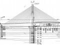 邯武快速路工程某标段独塔双索面斜拉桥设计图