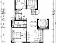 知名地产90平米三室两厅A级标准装修（平面）