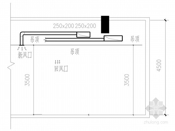 新排风管剖面图