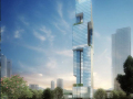 [福建]SOM福州环球大厦商业办公综合超高建筑方案文本