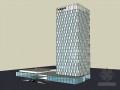 简单办公建筑SketchUp模型下载