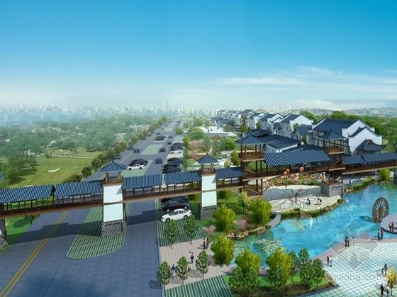 [湖北仙桃]某文化美食街概念方案