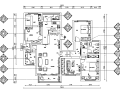 [贵州]地知名地产风格200平米四居室住宅设计施工图（附效果图）