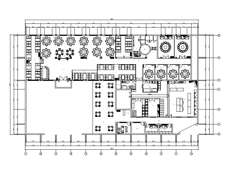 中式玄关隔断资料下载[杭州]特色古香中式餐厅设计施工图