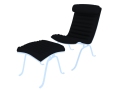 黑色躺椅3D模型下载