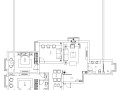 [安徽]后现代风格庭院两居室施工图设计（附效果图）