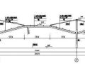 某钢结构拉索汽车棚建筑结构图纸