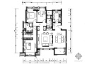 [知名地产]某小区05公寓140户型三居室内设计图