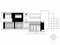 某二层现代山地别墅建筑方案图（含模型效果图）