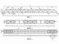净跨71米人行天桥钢桁架梁设计图（13张 节点详细）