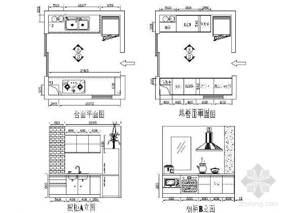四套整体厨柜设计图