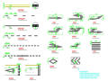[湖南]双向六车道城市主干路交通工程设计图49张CAD（标志标线信号灯，电子警察）