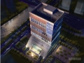 [广州]16层玻璃幕墙企业办公塔楼建筑设计方案文本