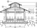 四角双层木亭施工图