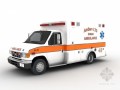 救护车3d模型下载