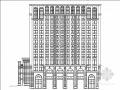 [成都]三段式处理风格连廊式双塔办公楼建筑施工图（知名设计院）