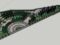 休闲街心公园景观规划设计（SU模型）