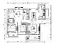 现代城样板房三居室住宅设计施工图（附效果图）