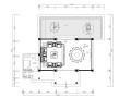 新中式风格-私人别墅接待餐厅装修施工图（附效果图）