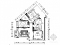 [江西]情景花园洋房现代三居室样板房装修施工图