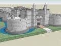 城堡建筑SketchUp模型下载