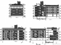 五层小学教学楼干挂铝塑板墙幕墙施工图