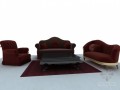 漂亮组合沙发3D模型下载