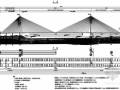 [湖北]6车道双塔单侧混合梁斜拉桥上部结构图纸83张（桥宽33.5米）