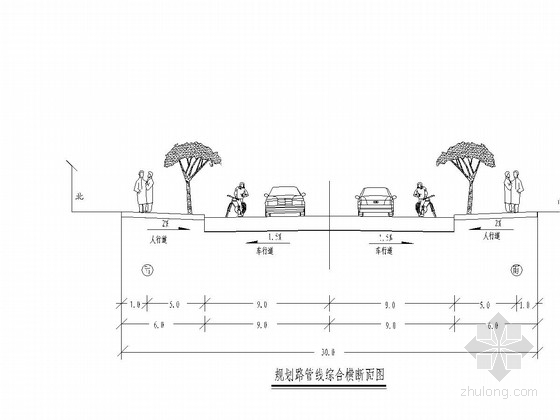 管线综合横断面图