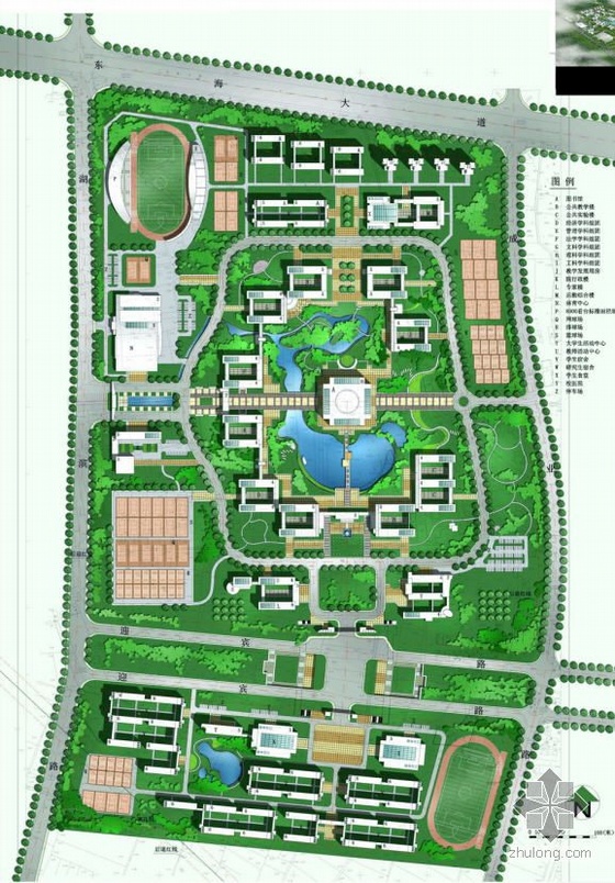 [方案]安徽大学景观详细规划方案文本全套