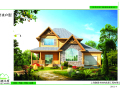 新出炉的各种风格类型木结构木屋别墅平面效果图
