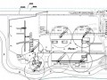商业广场施工现场平面布置图（基础、结构、临水临电）