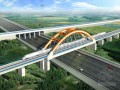 [江苏]跨高速公路1-96m系杆拱桥实施性施工组织设计76页（支架现浇 拱肋吊装）