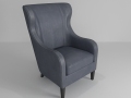 皮质沙发椅3D模型下载