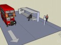 公交站台sketchup模型