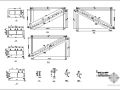某两跑钢楼梯节点构造详图（1）