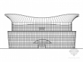 [上海]曲线形铝合金金属板屋面高层会展中心建筑施工图