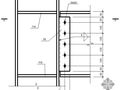 某600梁柱铰接连接（强轴）节点构造详图
